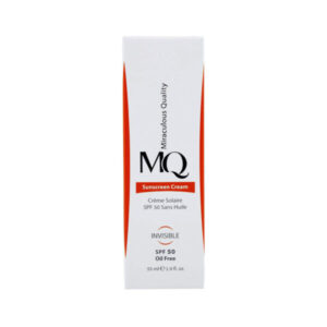 کرم ضد آفتاب بی رنگ فاقد چربی SPF50 ام کیو MQ